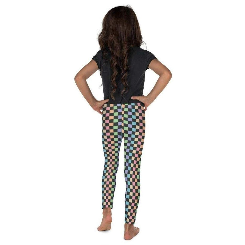 Pastel Checkerboard Kid's Leggings