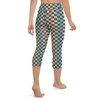 Pastel Checkerboard Yoga Capris
