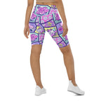 Pastel Comic Book Biker Shorts