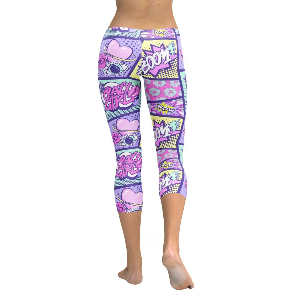 Capi Pastel Pastel Comic Book Capris | FIERCEPULSE
