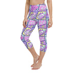 Pastel Comic Book Yoga Capris