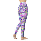 Pastel Comic Book Yoga Leggings