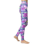 Pastel Comic Book Yoga Leggings