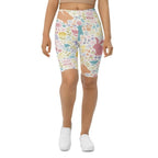 Pastel Easter Garden Biker Shorts