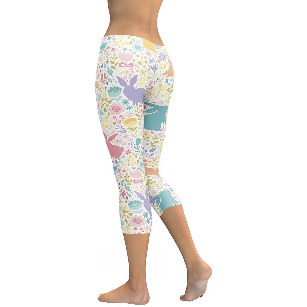 Pastel Easter Garden Capris