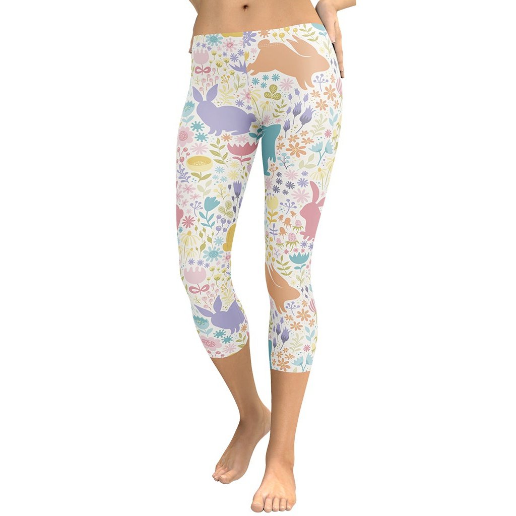 Pastel Easter Garden Capris