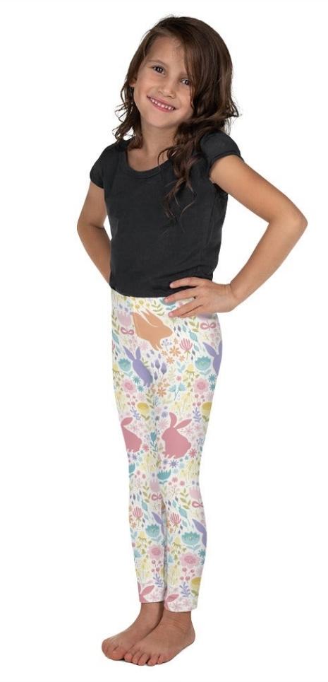 Pastel Easter Garden Kid's Leggings