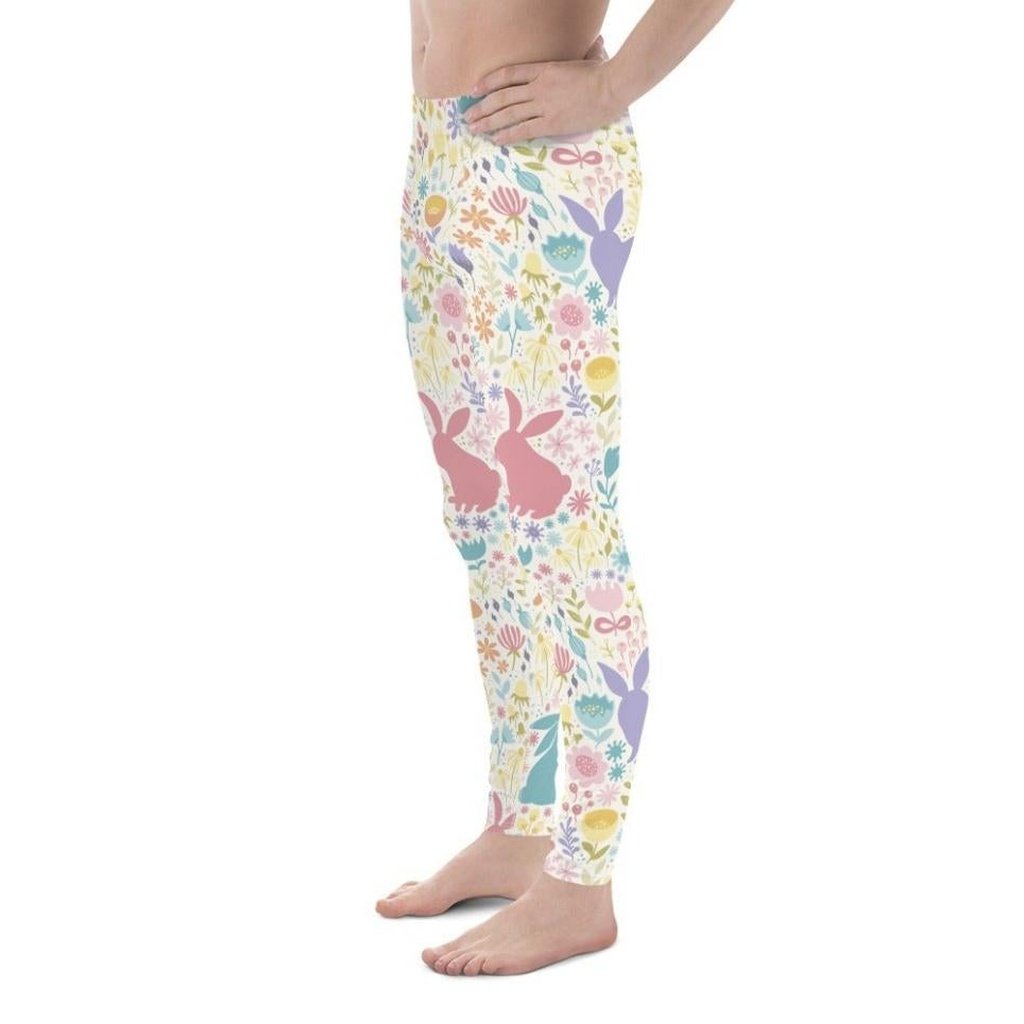 Pastel Easter Garden Men's Leggings