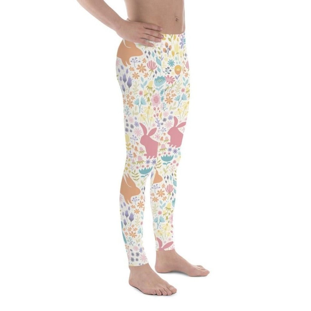 Pastel Easter Garden Men's Leggings