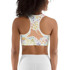 Pastel Easter Garden Sports Bra