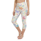 Pastel Easter Garden Yoga Capris