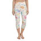 Pastel Easter Garden Yoga Capris