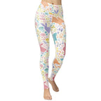 Pastel Easter Garden Yoga Leggings