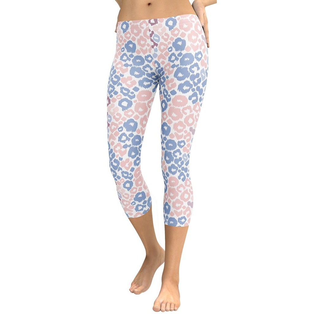 Pastel Leopard Print Capris