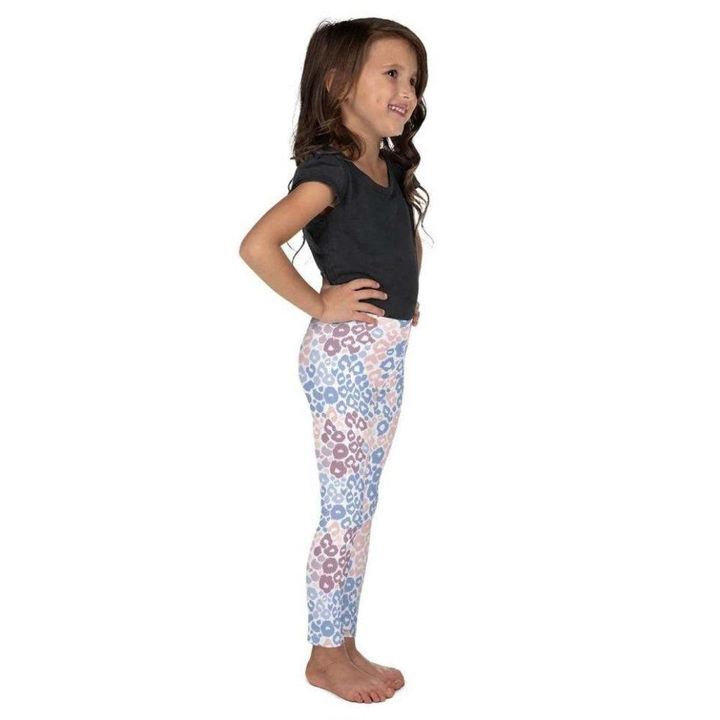 Pastel Leopard Print Kid's Leggings