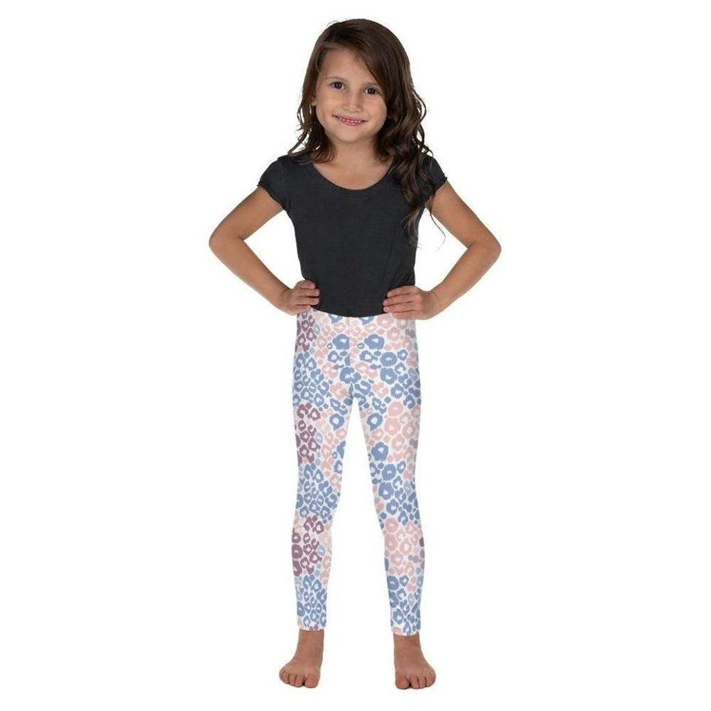 Pastel Leopard Print Kid's Leggings