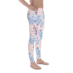 Pastel Leopard Print Men's Leggings