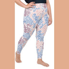 Pastel Leopard Print Plus Size Leggings