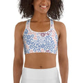 Pastel Leopard Print Sports Bra