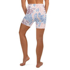 Pastel Leopard Print Yoga Shorts
