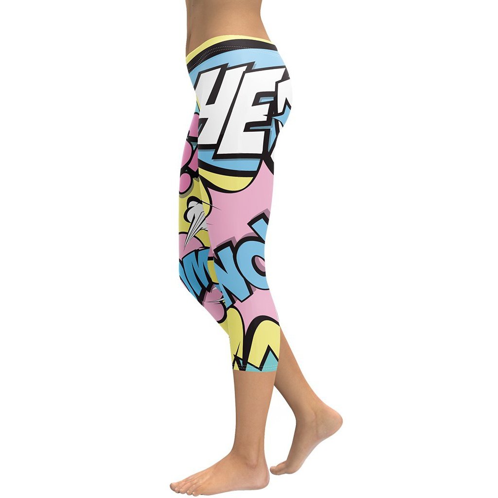 Pastel Pop Art Capris