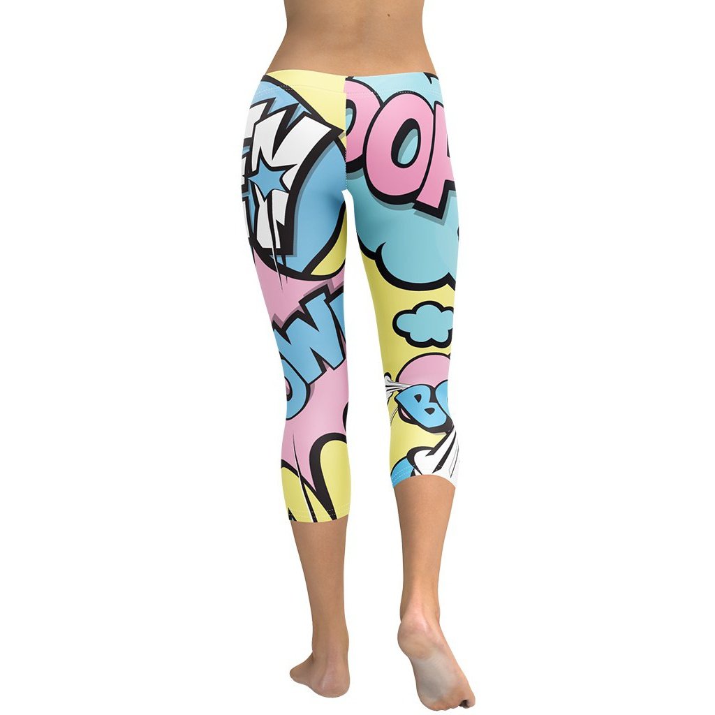 Pastel Pop Art Capris