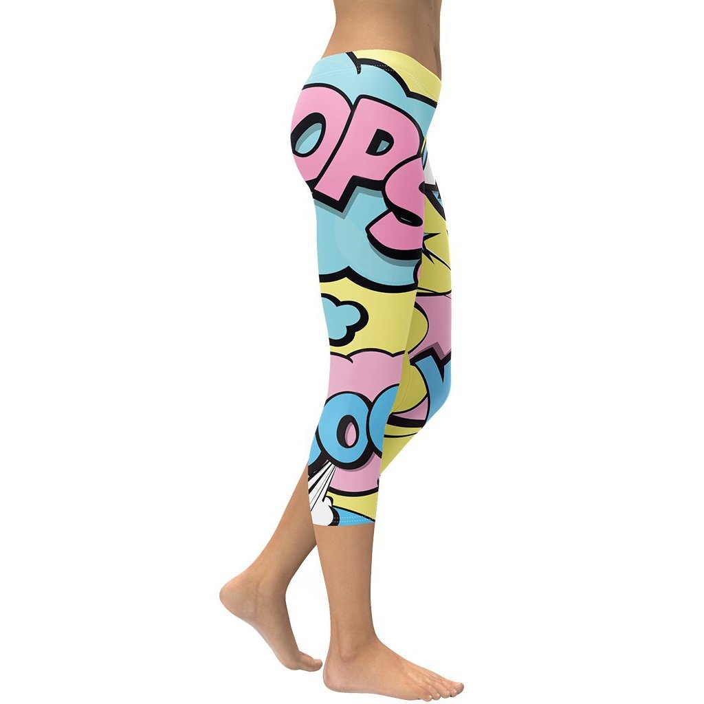 Pastel Pop Art Capris
