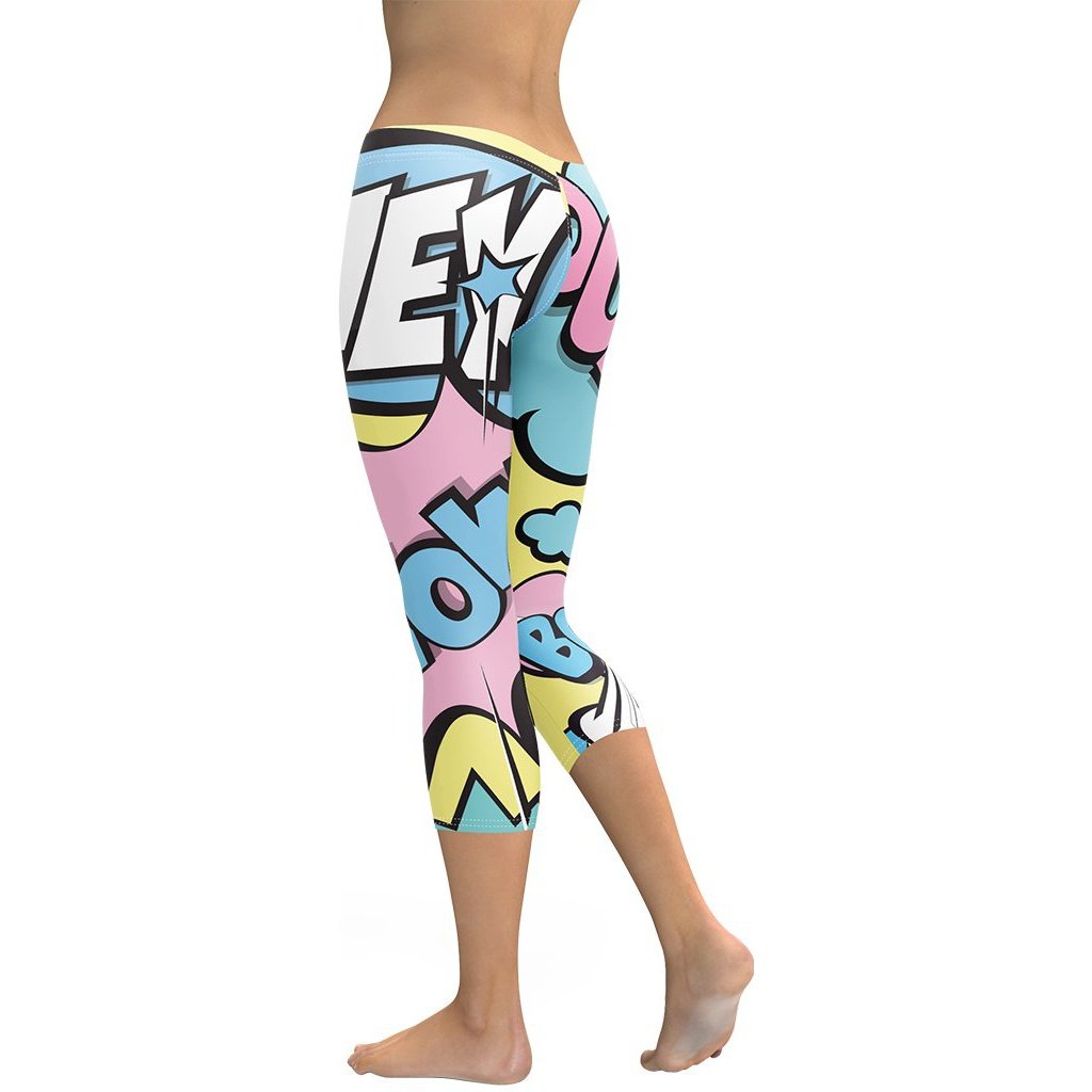 Pastel Pop Art Capris