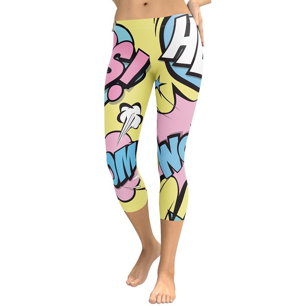 Pastel Pop Art Capris