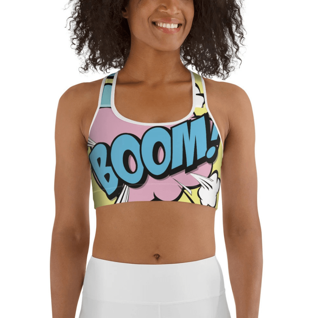 Pastel Pop Art Sports Bra