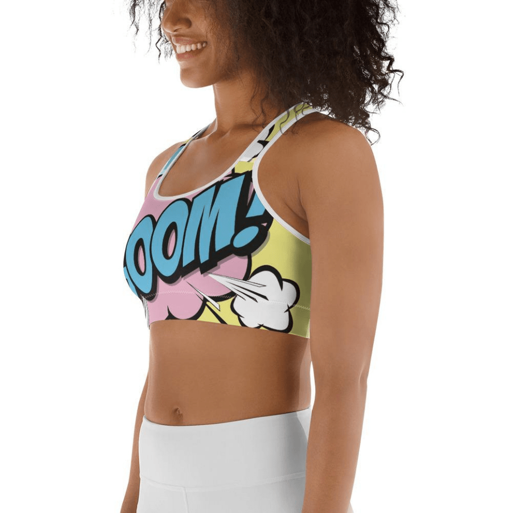 Pastel Pop Art Sports Bra