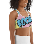 Pastel Pop Art Sports Bra