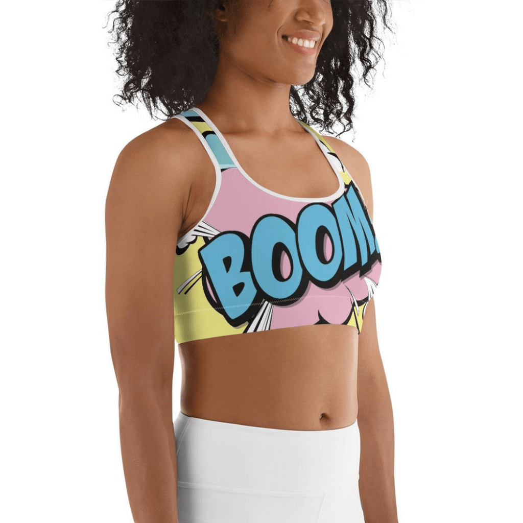 Pastel Pop Art Sports Bra