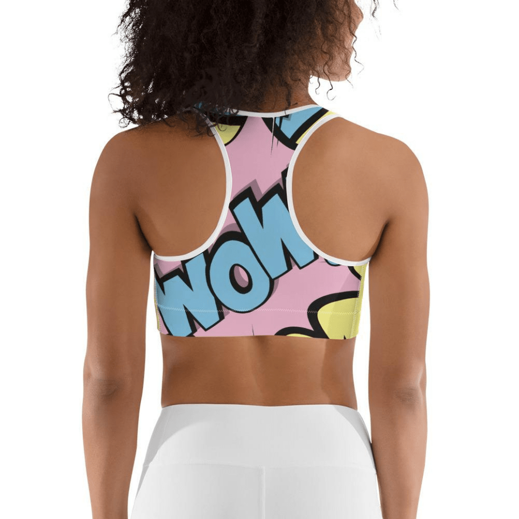 Pastel Pop Art Sports Bra