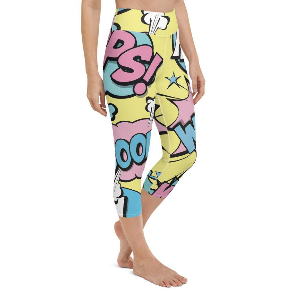 Pastel Pop Art Yoga Capris