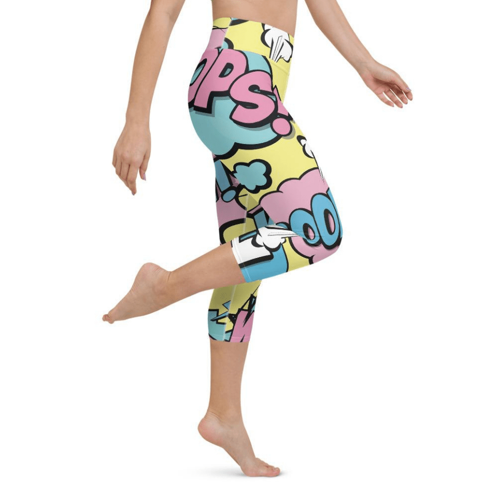 Pastel Pop Art Yoga Capris