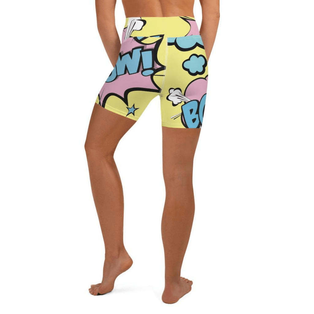 Pastel Pop Art Yoga Shorts