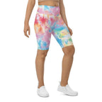 Pastel Tie Dye Biker Shorts