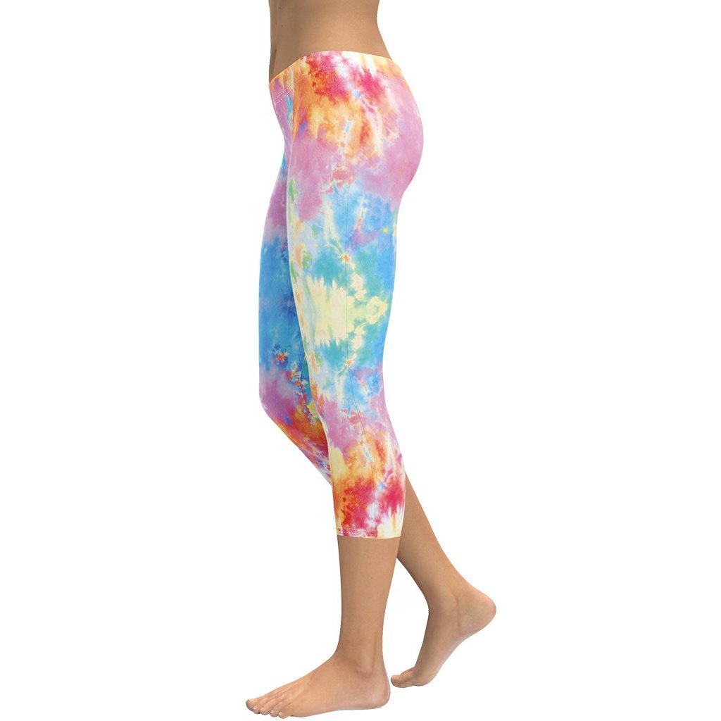 Pastel Tie Dye Capris