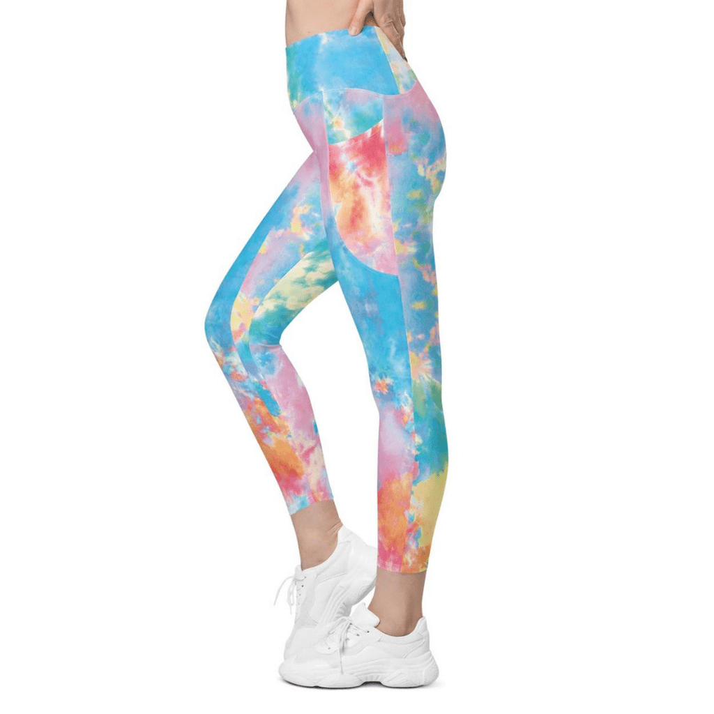 Pastel Tie Dye Leggings With Pockets