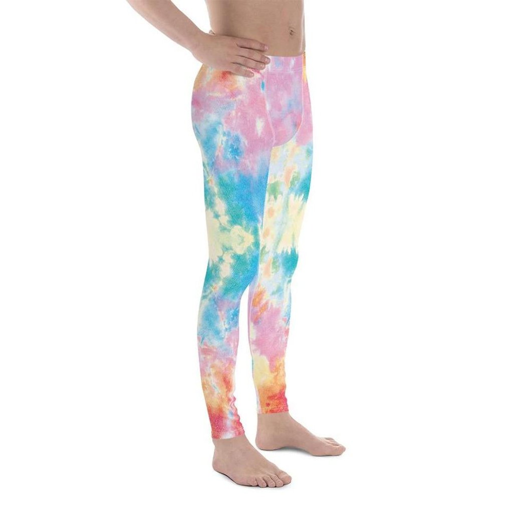 Pastel Tie Dye Men's Leggings