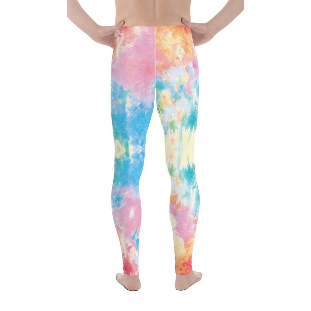 Pastel Tie Dye Men's Leggings