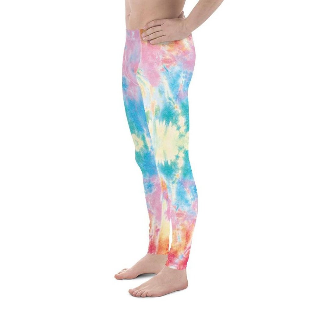 Pastel Tie Dye Men's Leggings