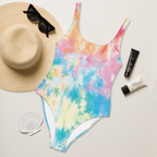 Pastel Tie Dye One-Piece Swimsuit