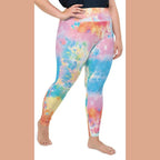 Pastel Tie Dye Plus Size Leggings
