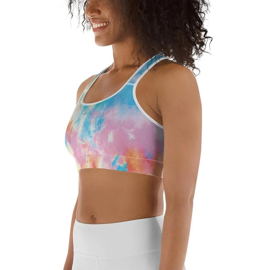 Pastel Tie Dye Sports Bra