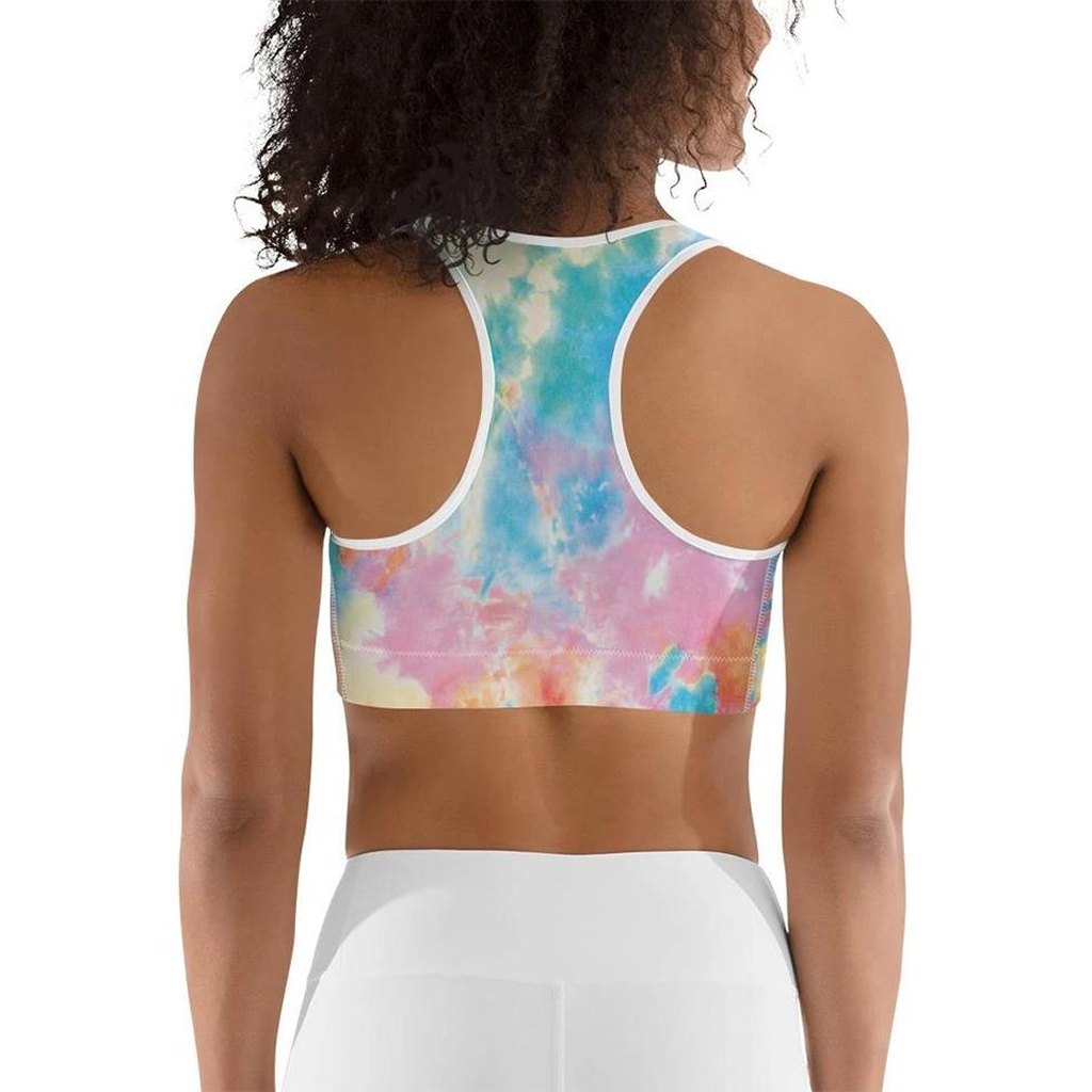 Pastel Tie Dye Sports Bra