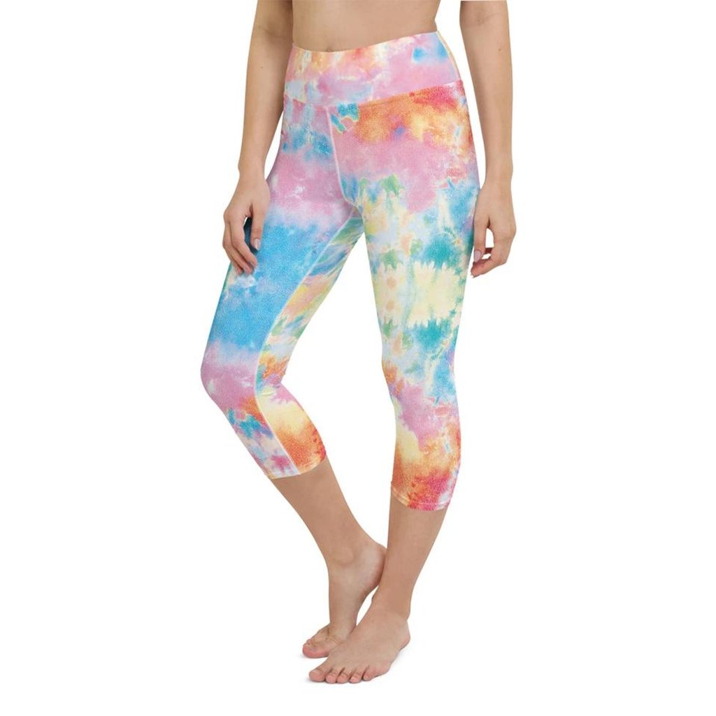 Pastel Tie Dye Yoga Capris
