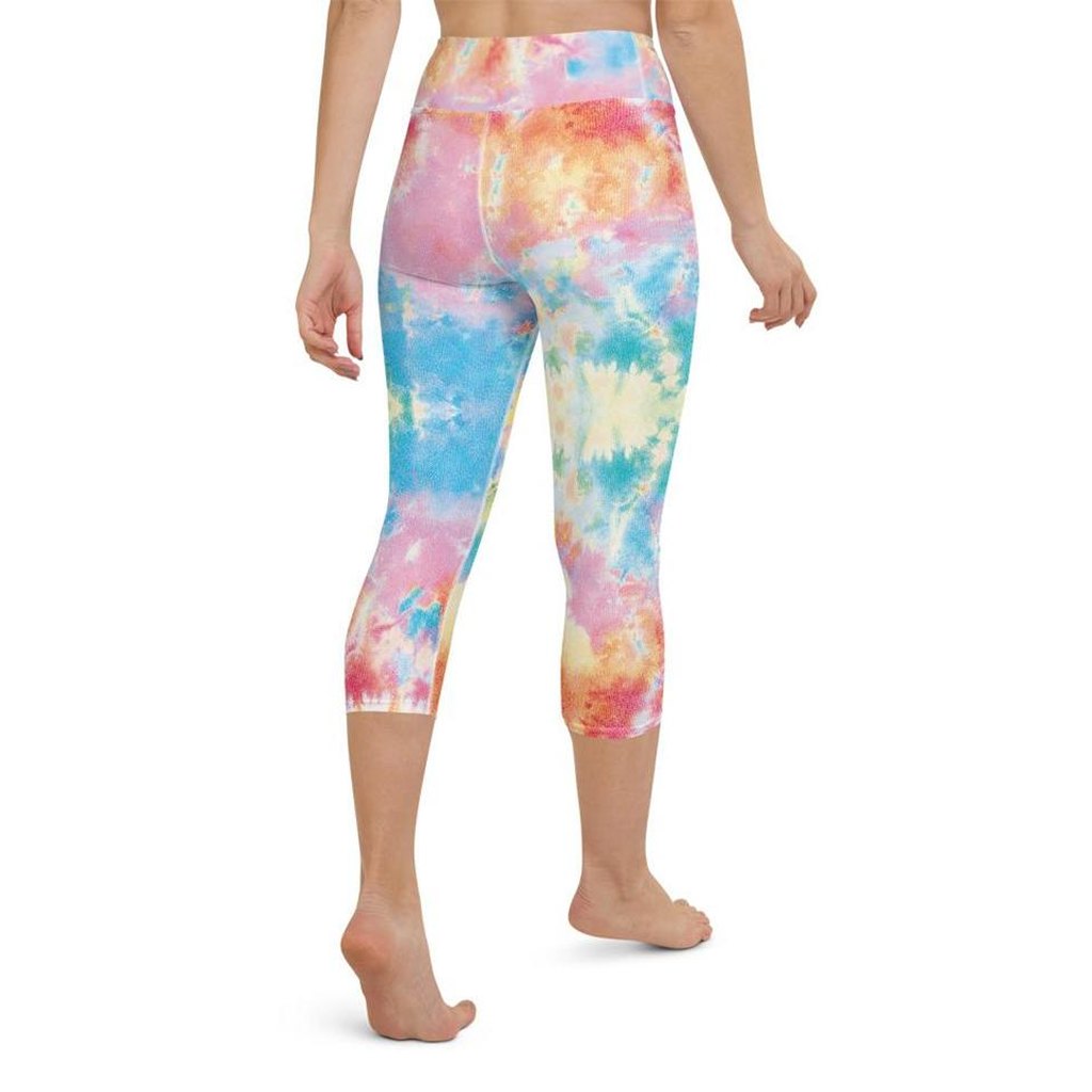Pastel Tie Dye Yoga Capris