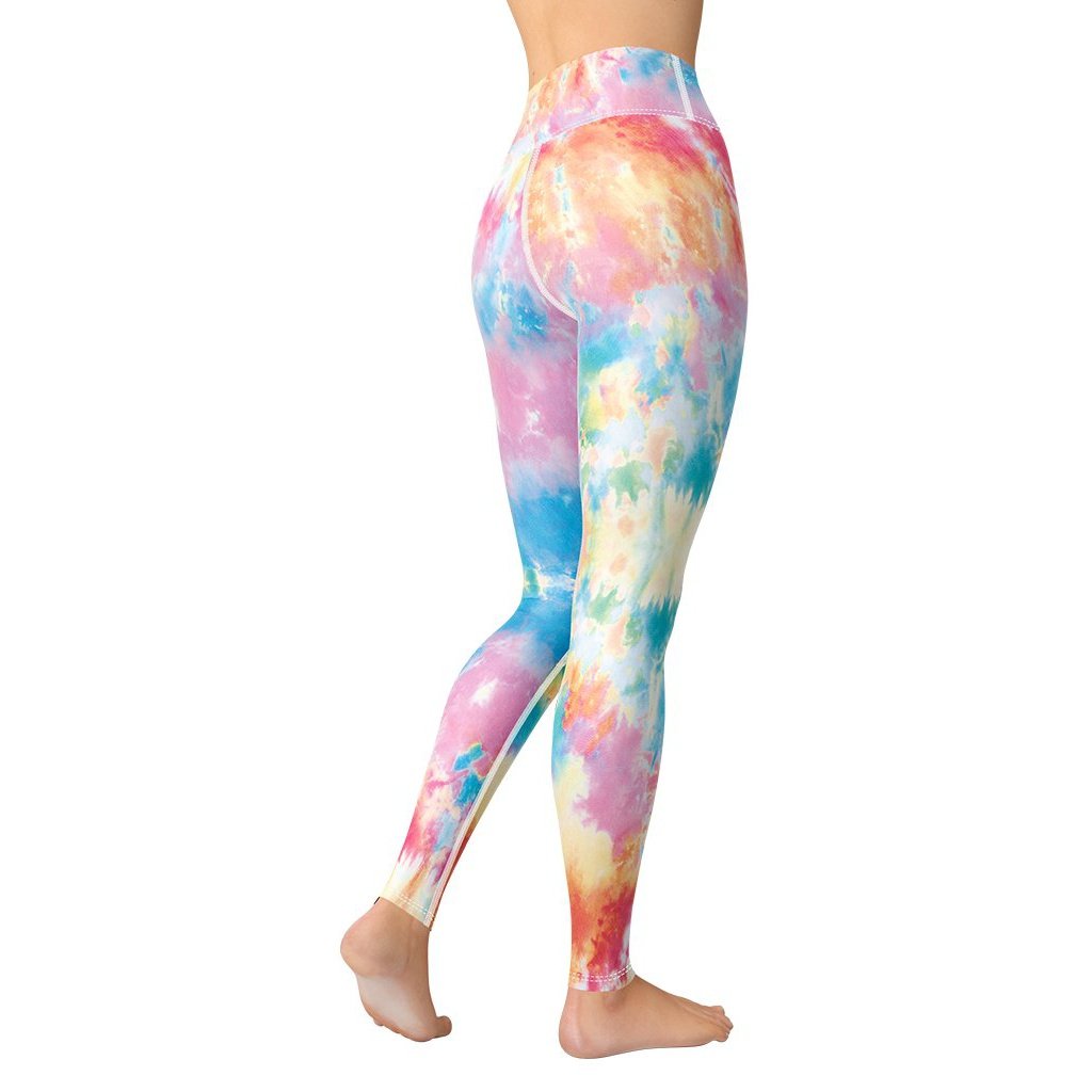 Pastel Tie Dye Yoga Leggings